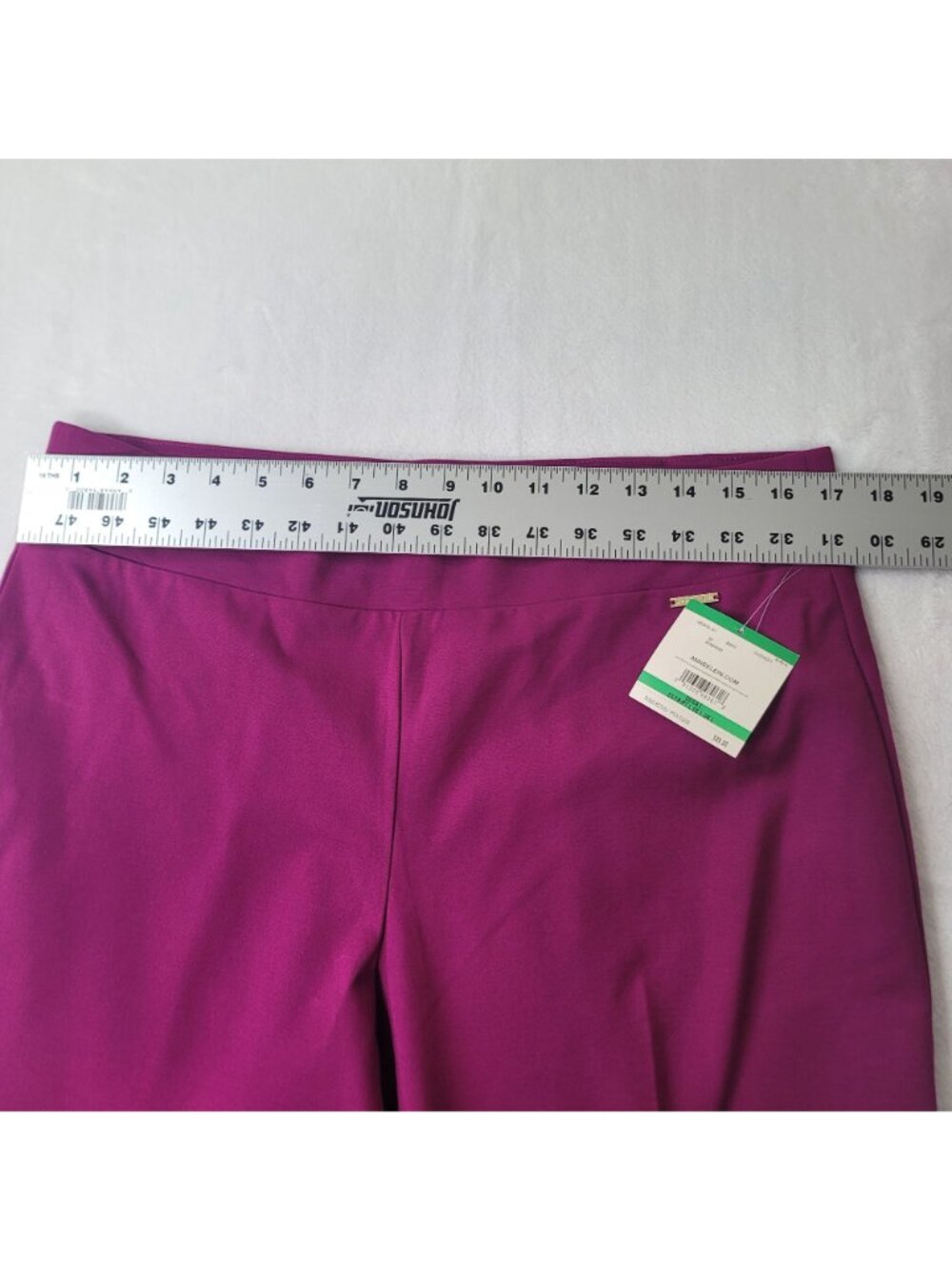 Anne Klein Women's Magenta Wide-Leg Dress Pants Size L NWT - Picture 5 of 11